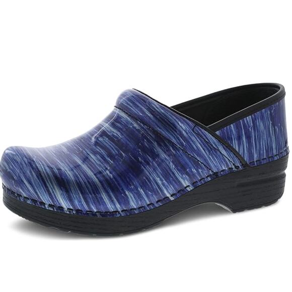 Dansko Women's Professional Blue Water Patent Slip-On Clogs 8.5-9 M US - Picture 1 of 10